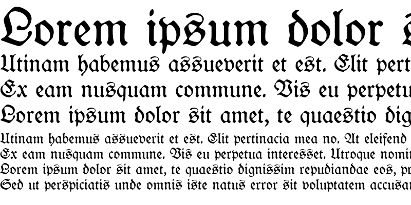 Sample of WieynckFraktur