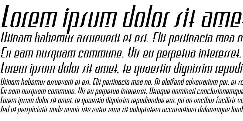 Sample of WILD1 Firstvision Tekkst Italic