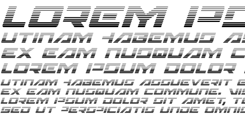 Sample of Wildcard Gradient Italic Italic