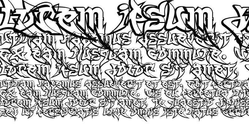 Sample of WildStyle-Outline