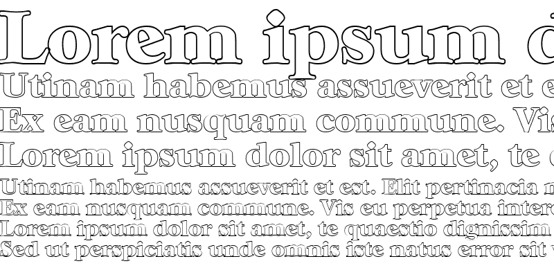 Sample of WilliamBeckerOutline-Heavy