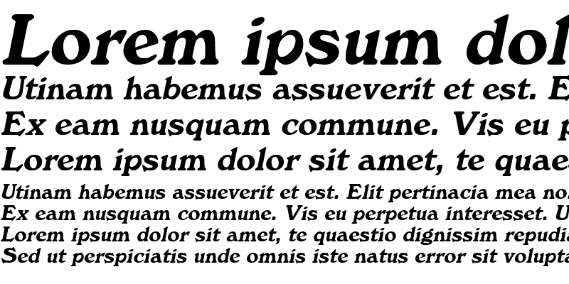 Sample of Windz Italic