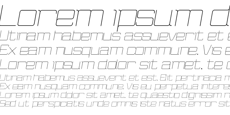 Sample of Wired Light Italic