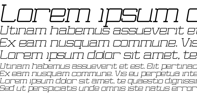 Sample of Wired Serif Italic