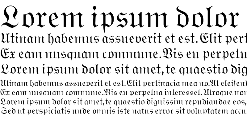 Sample of WittenbergerFrakturMT