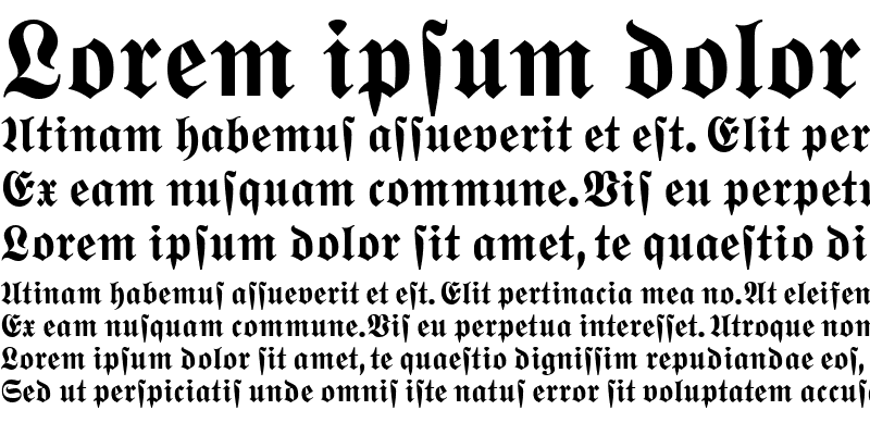 Sample of WittenbergerFrakturMTDfr Bold