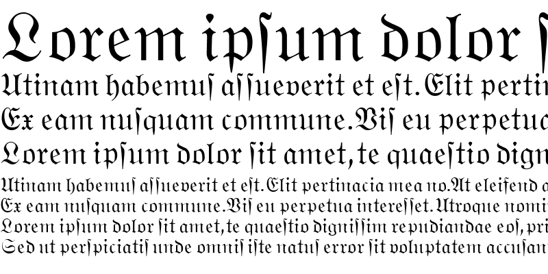 Sample of WittenbergerFrakturMTDfr