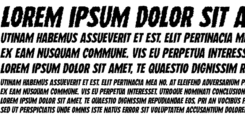 Sample of Wolf Brothers Expanded Italic