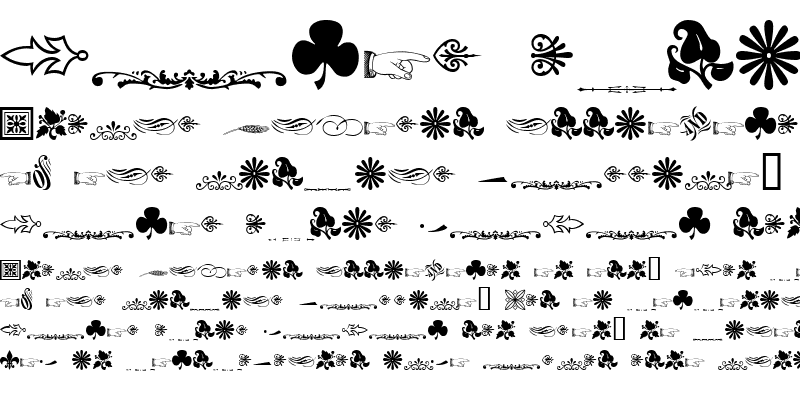 Sample of WoodcutOrnamentsTwoSSi