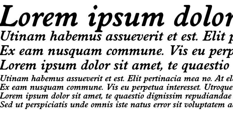 Sample of Worcester Bold Italic
