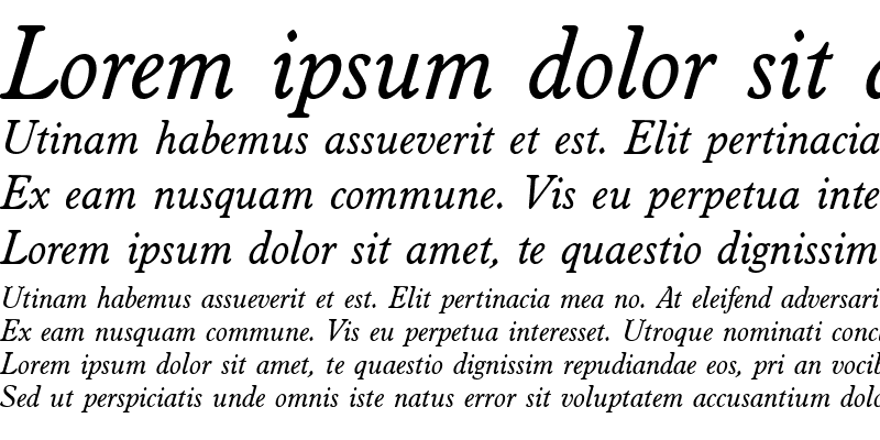 Sample of WorcesterRouT Italic