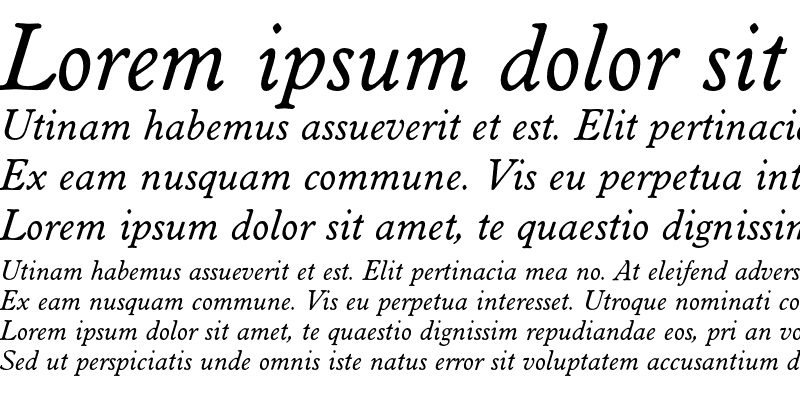 Sample of WorchesterEF Regular Italic