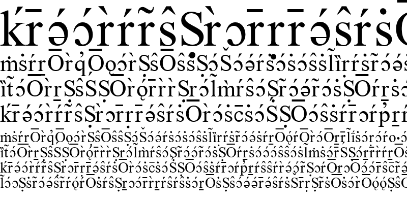 Sample of WP Accent Serif Regular