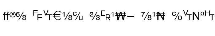 Preview of WP TypographicSymbols Regular