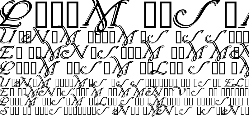 Sample of WrennInitialsShadowed