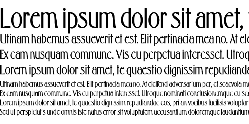 Sample of Wright-Condensed Bold
