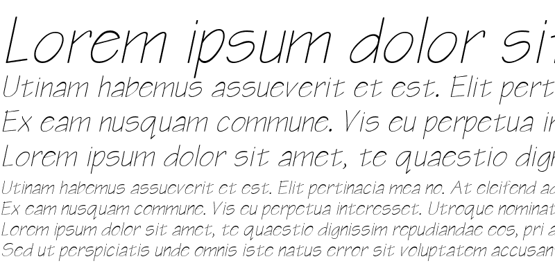 Sample of Write Oblique