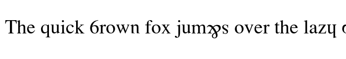 Preview of Wrongfont Regular