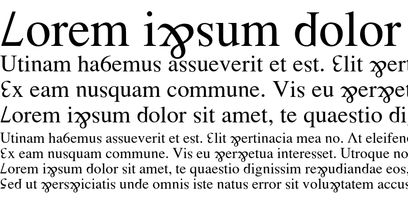 Sample of Wrongfont