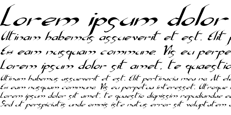 Sample of Xaphan Expanded Italic Expanded Italic