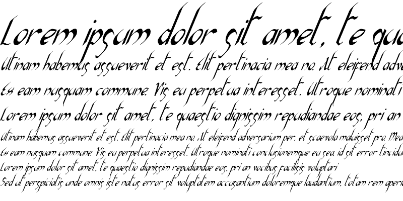 Sample of Xaphan II Condensed Italic