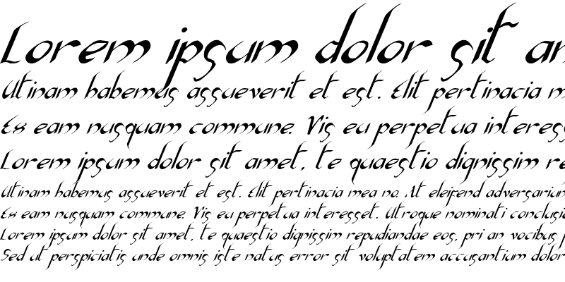 Sample of Xaphan II Italic Italic