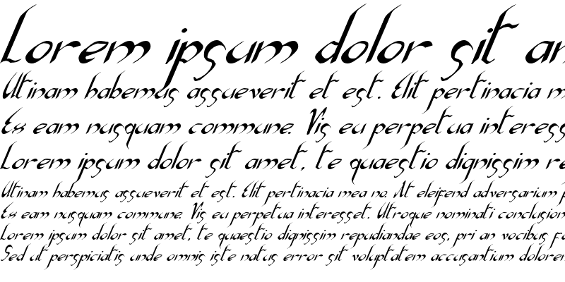 Sample of Xaphan Italic Italic
