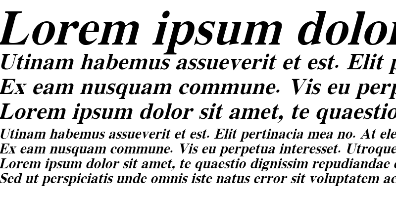 Sample of XB Yas Bold Italic