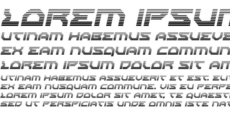 Sample of Xeno-Demon Gradient Italic