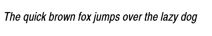 Preview of Xerox Sans Serif Narrow Oblique