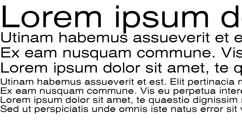 Sample of Xerox Sans Serif Wide