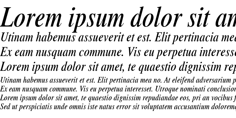 Sample of Xerox Serif Narrow Italic