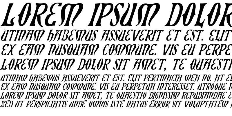 Sample of Xiphos Italic