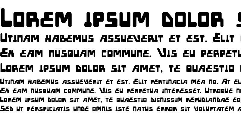 Sample of XPED Bold Bold