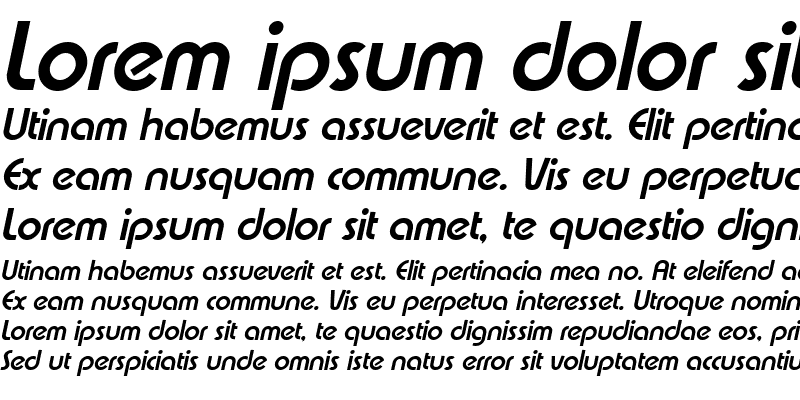 Sample of Xpressive Bold Italic