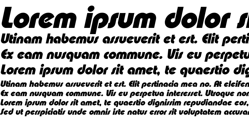 Sample of XpressiveBlack Italic