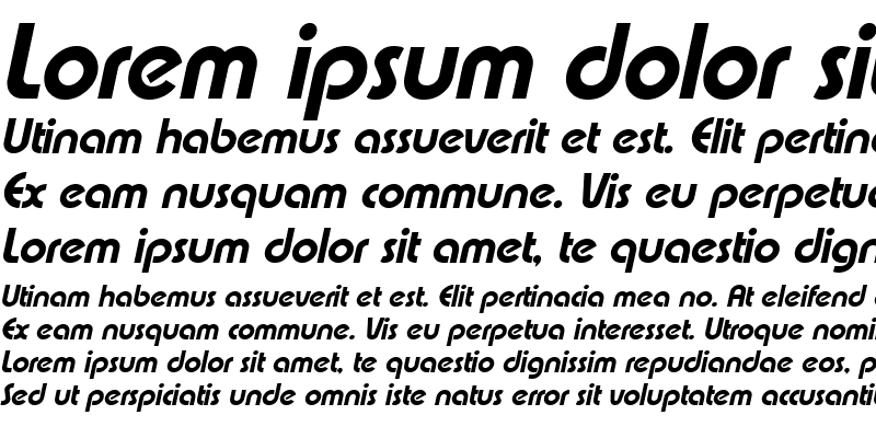 Sample of XpressiveExtrabold Italic
