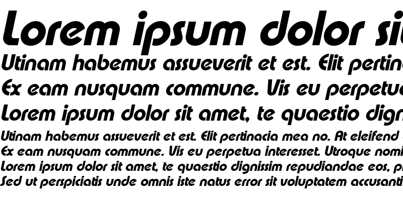 Sample of XpressiveHeavy Italic