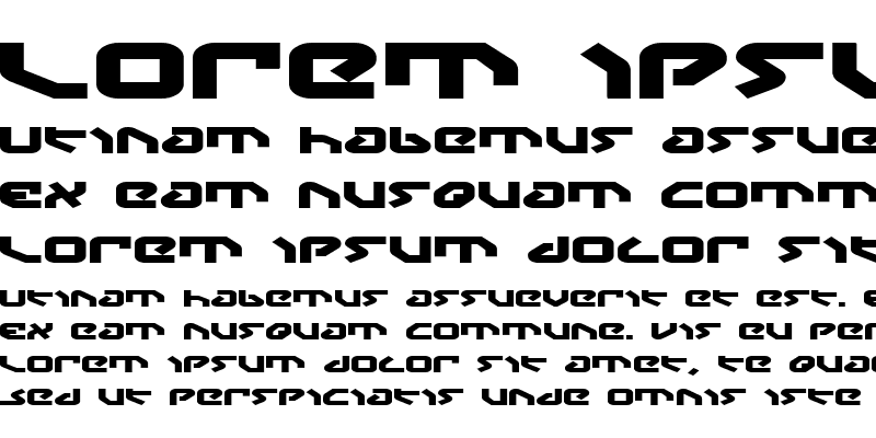 Sample of Yahren Expanded Bold
