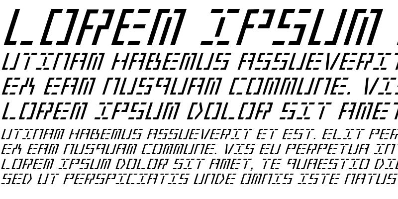 Sample of Year 2000 Italic Italic