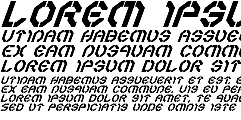 Sample of Year 3000 Bold Italic