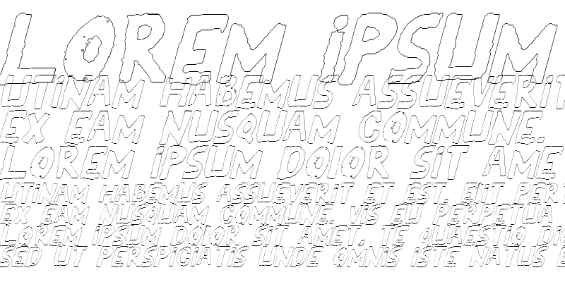 Sample of YES_outlineitalic