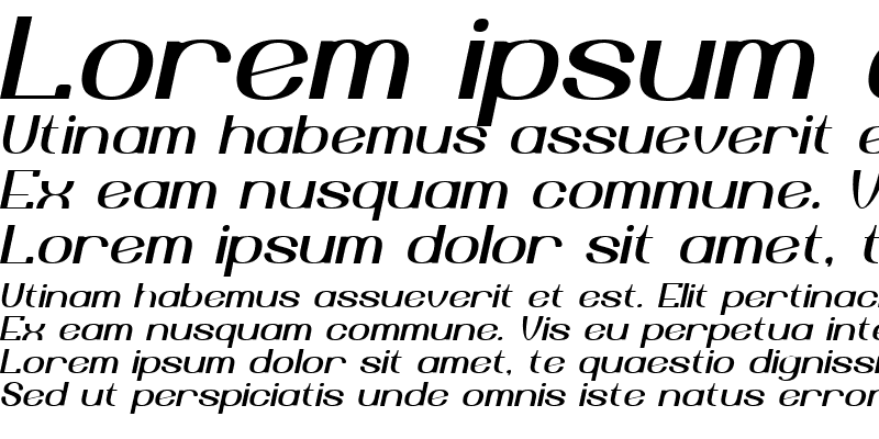 Sample of Yiggivoo Unicode Italic