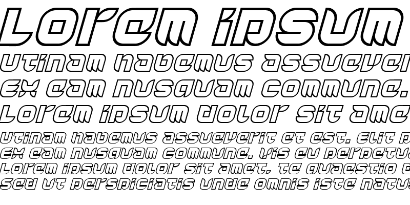 Sample of Yr72OutlineItalic