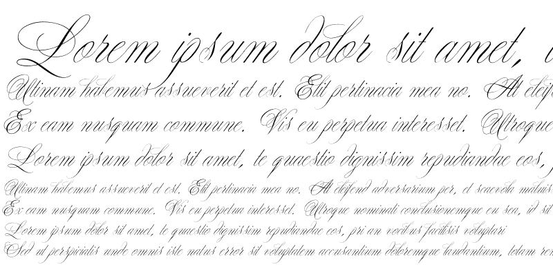 Sample of YvesScript Regular