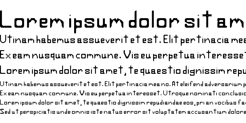 Sample of Z Font Regular