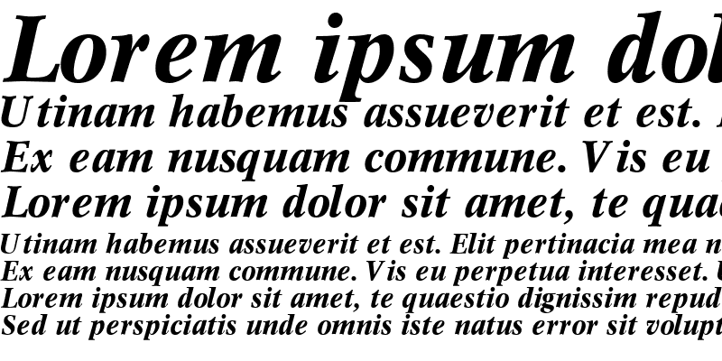 Sample of ZafraSSK Bold Italic