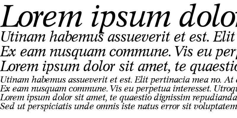Sample of ZafraSSK Italic
