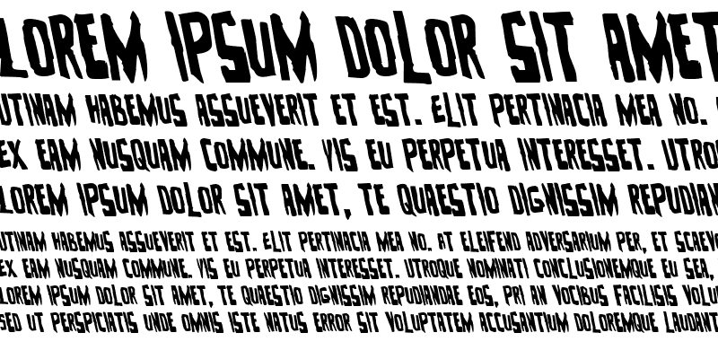 Sample of Zakenstein Leftalic Italic