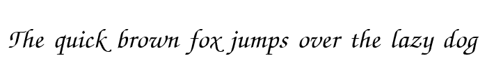 Preview of Zapf ChanceC Italic